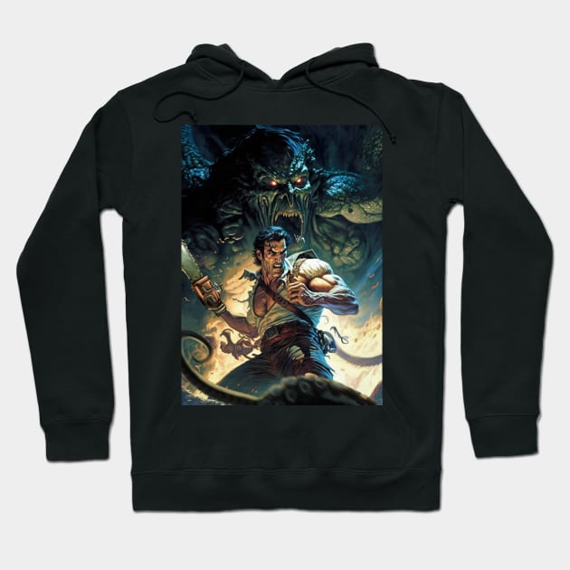 Ash vs Cthulhu Hoodie by theusher